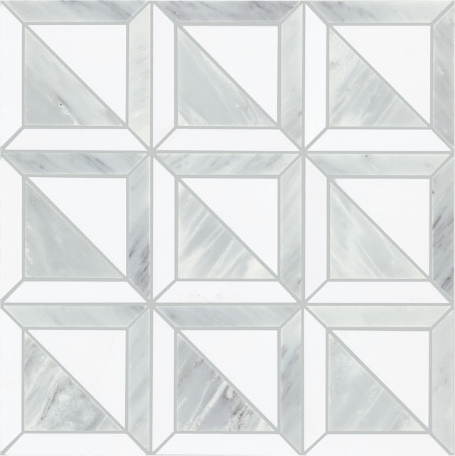 Daltile Gamma Mystic Blend Window Polished Mosaic Natural Stone Tile
