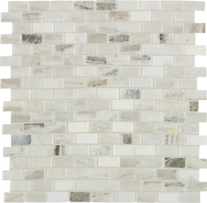 Daltile Decorative Accents Panaro Blend Brick Joint 5/8x1 Straight Edge Polished Mosaic Natural Stone Tile
