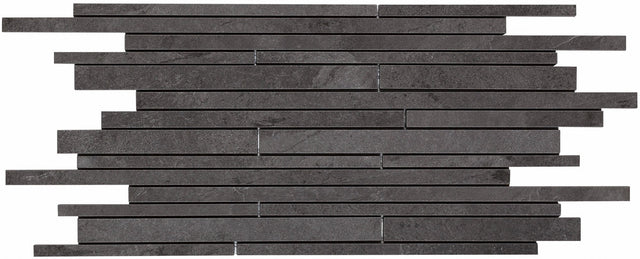 Daltile Delegate Dark Grey Random Linear Matte Mosaic Tile