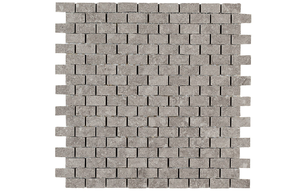 Daltile Diplomacy Light Grey Brick Joint 5/8x1 Matte Mosaic Tile