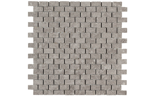 Daltile Diplomacy Light Grey Brick Joint 5/8x1 Matte Mosaic Tile