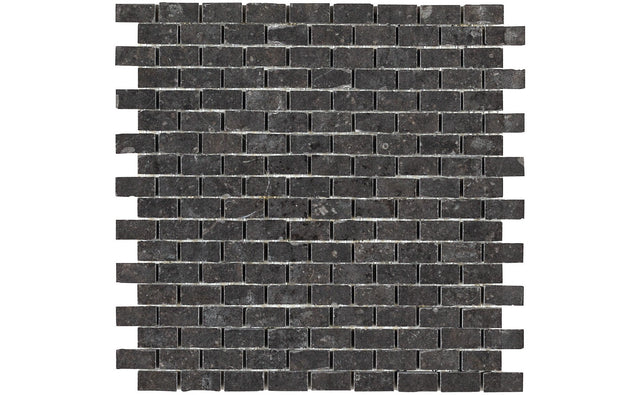 Daltile Diplomacy Dark Grey Brick Joint 5/8x1 Matte Mosaic Tile