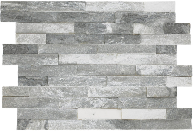 American Olean Stacked Stone Mountain Glacier Stacked 6x24 Natural Cleft Stone Tile