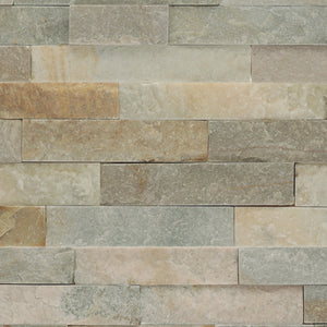 Daltile Stacked Stone Golden Sun Stacked 6x24 Natural Cleft Stone Tile