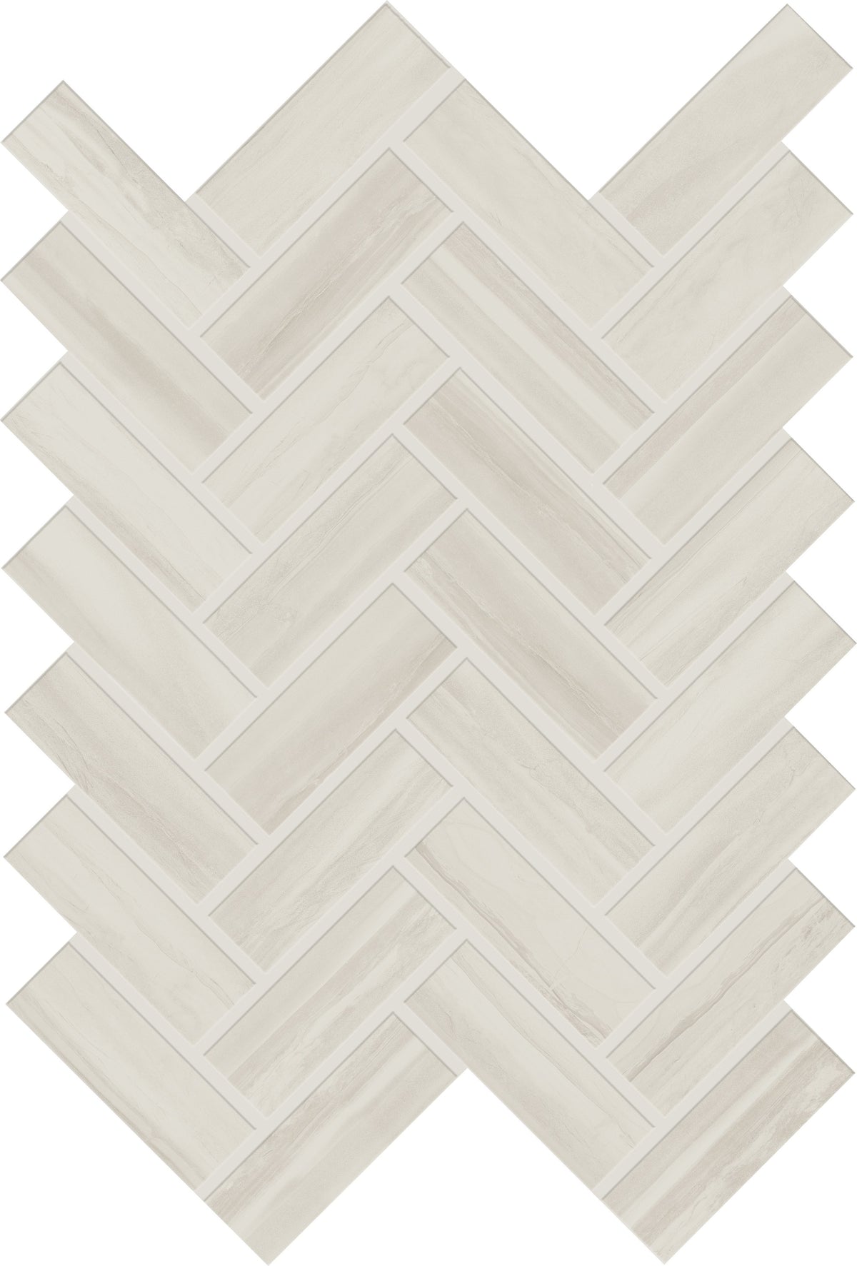 Daltile Prime White Herringbone 1x3 Matte Mosaic Tile