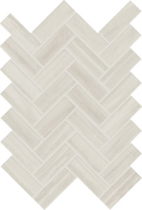 Daltile Prime White Herringbone 1x3 Matte Mosaic Tile