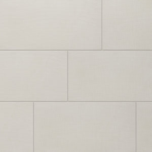 Daltile Exposition Chalk Rectangle 12x24 Woven Textured Floor Tile