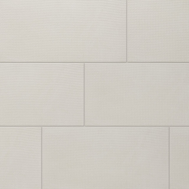 Daltile Exposition Chalk Rectangle 12x24 Woven Textured Floor Tile