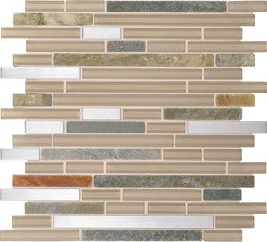 Daltile Endeavors Meditation Blnd Random 5/8 Mixed Mosaic Tile