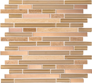 Daltile Endeavors Sitar Blend Random 5/8 Mixed Mosaic Tile