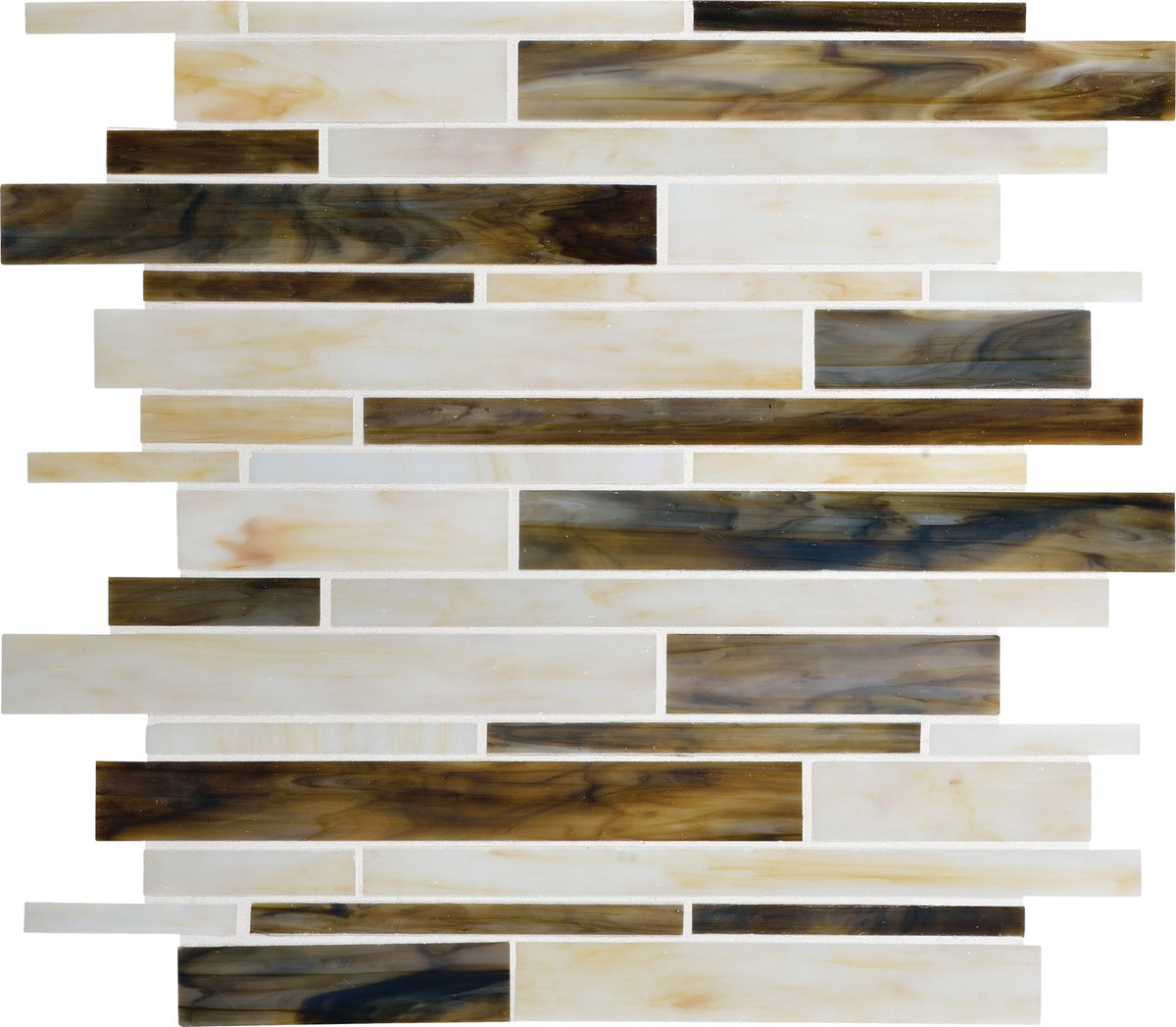 Daltile Serenade Music City Random Interlocking Glass Mosaic Tile