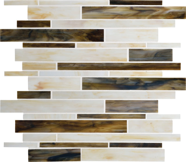 Daltile Serenade Music City Random Interlocking Glass Mosaic Tile