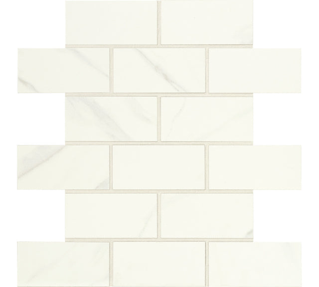 Daltile Florentine Carrara Brick Joint 2x4 Matte Mosaic Tile