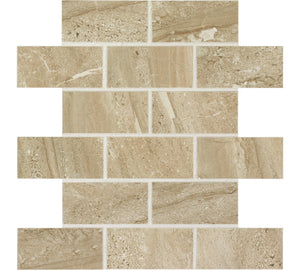 Daltile Florentine Nociolla Brick Joint 2x4 Matte Mosaic Tile