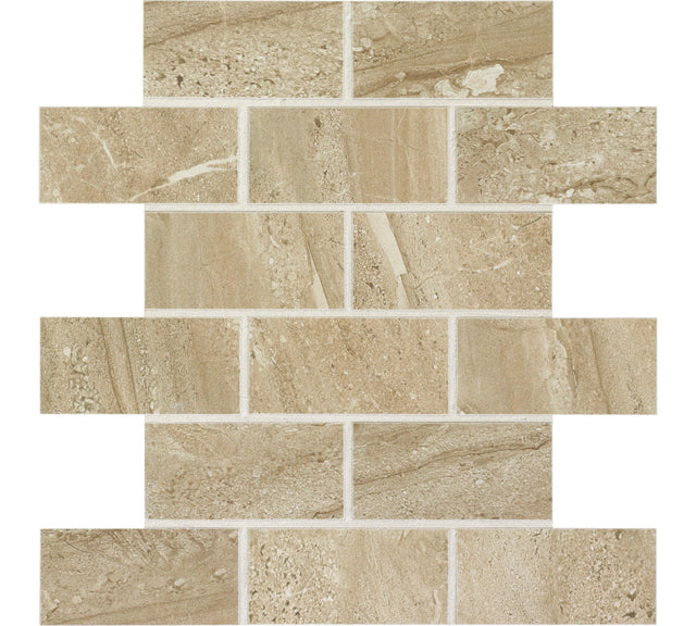 Daltile Florentine Nociolla Brick Joint 2x4 Matte Mosaic Tile
