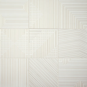 Daltile Geometric Fusion Pearl Square 8x8 Mixed Floor Tile