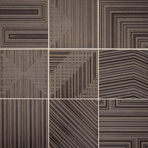 Daltile Geometric Fusion Amber Square 8x8 Mixed Floor Tile