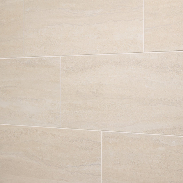 Daltile Haddonstone Dawn Rectangle 24x48 Vein Cut Satin Polished Floor Tile