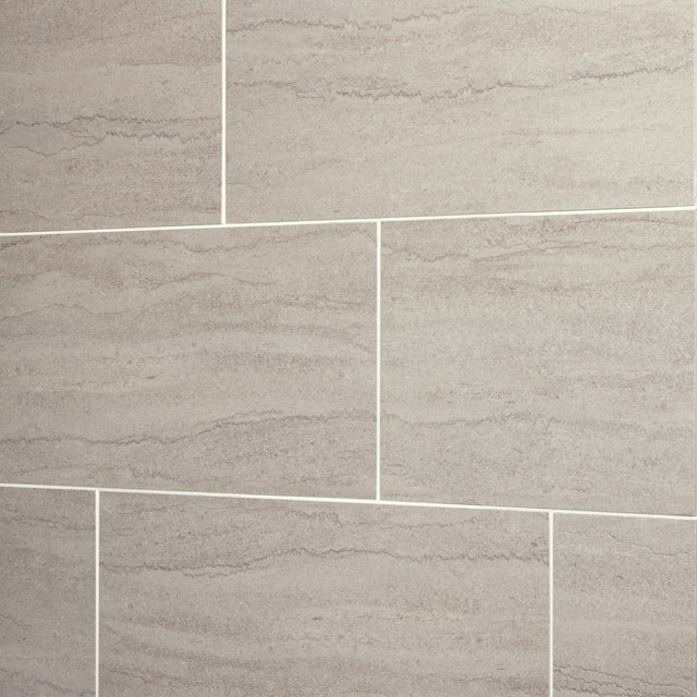 Daltile Haddonstone Horizon Rectangle 12x24 Vein Cut Stepwise Matte Floor Tile