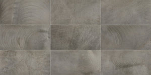 Daltile Ironcraft Charcoal Grey Rectangle 12x24 Light Polished Floor Tile