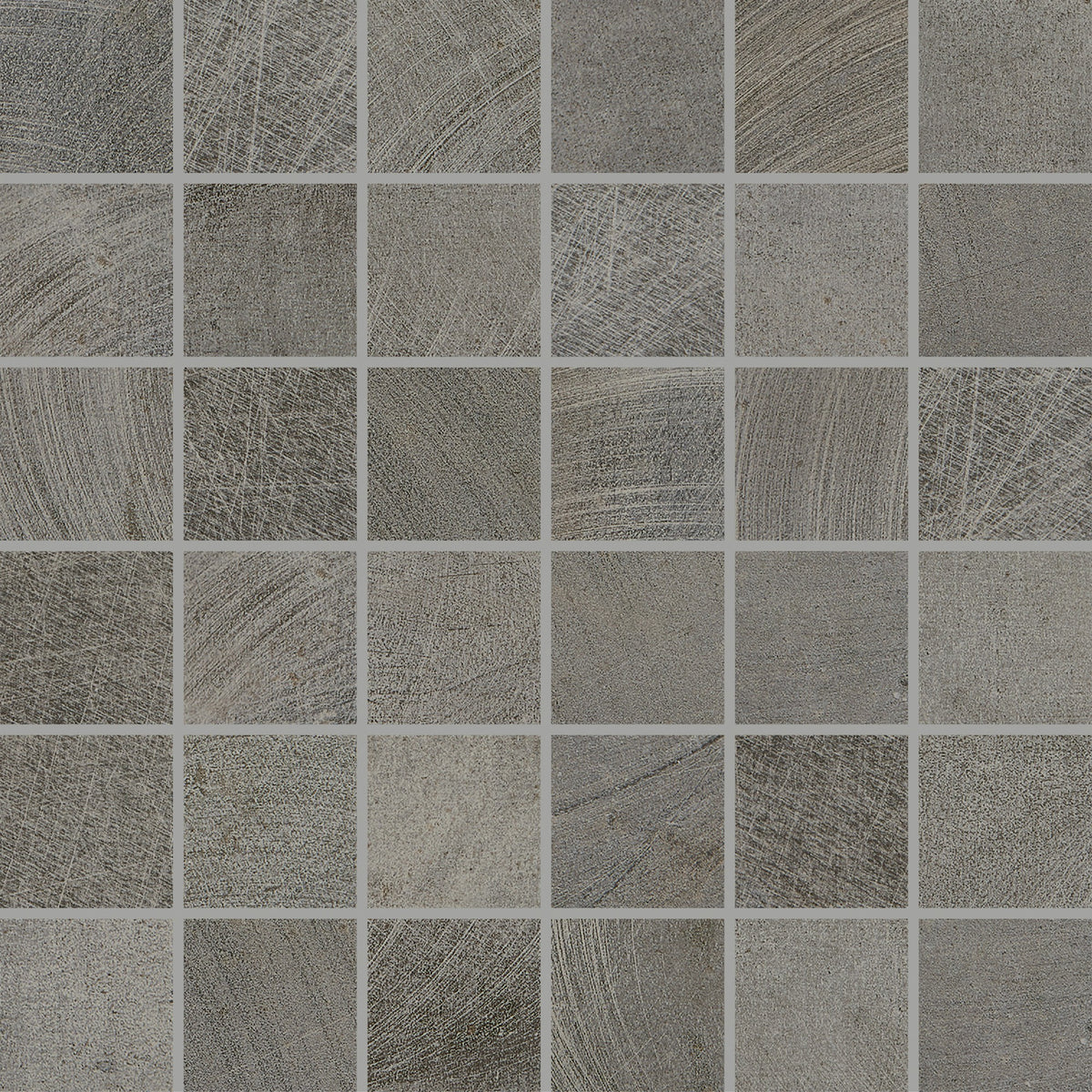 Daltile Ironcraft Charcoal Grey Straight Joint 2x2 Matte Mosaic Tile