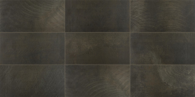 Daltile Ironcraft Sable Black Rectangle 12x24 Matte Floor Tile