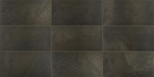 Daltile Ironcraft Sable Black Rectangle 12x24 Light Polished Floor Tile