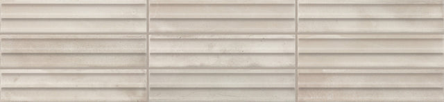 Daltile Indoterra Natural Rectangle 2x9 Fluted Glossy Wall Tile