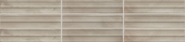 Daltile Indoterra Riverbed Rectangle 2x9 Fluted Glossy Wall Tile