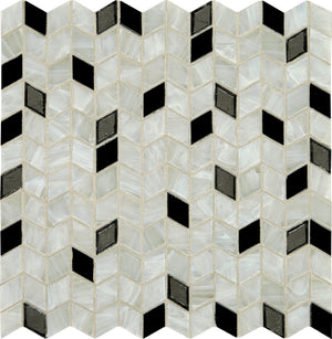 Daltile Interstellar Moonlight Diamond 1x1 Glass Mosaic Tile