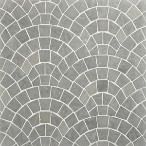 Daltile Renderra Lyon Seine Fan Tumbled Mosaic Natural Stone Tile