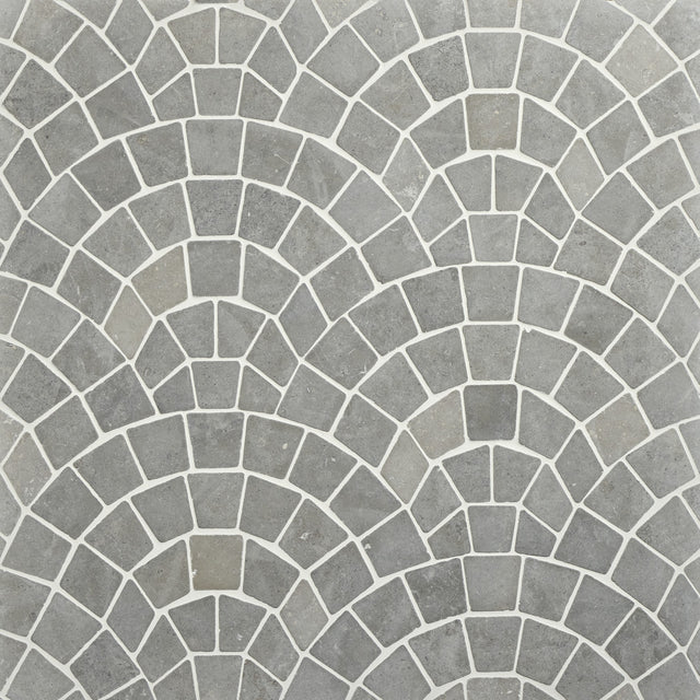 Daltile Renderra Lyon Seine Fan Tumbled Mosaic Natural Stone Tile