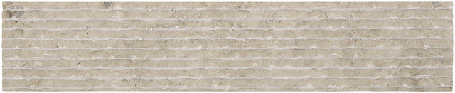 Daltile Limestone Volcanic Gray Rectangle 4x20 Raked Scraped Stone Tile