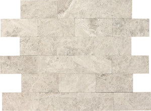 Daltile Limestone Arctic Gray Rectangle 3x6 Tumbled Stone Tile