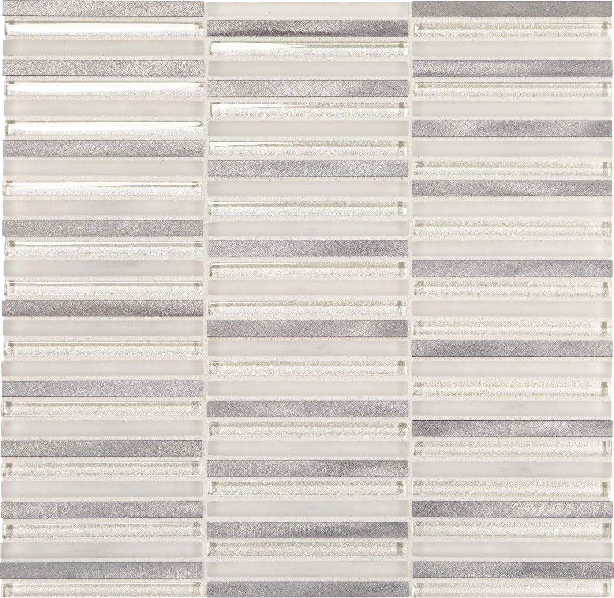 Daltile Lucent Skies Celestial Winter Stacked 3/8x4 Satin Mosaic Tile