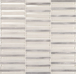 Daltile Lucent Skies Celestial Winter Stacked 3/8x4 Satin Mosaic Tile