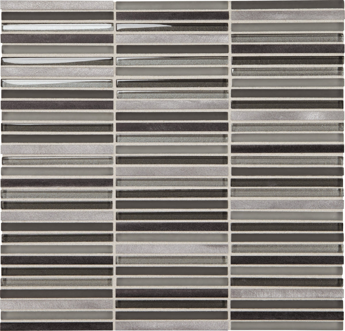 Daltile Lucent Skies Twilight Gleam Stacked 3/8x4 Satin Mosaic Tile