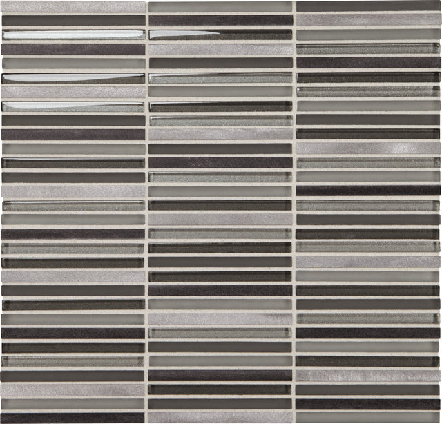 Daltile Lucent Skies Twilight Gleam Stacked 3/8x4 Satin Mosaic Tile