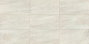 Daltile Advantage Washed White Rectangle 12x24 Matte Floor Tile