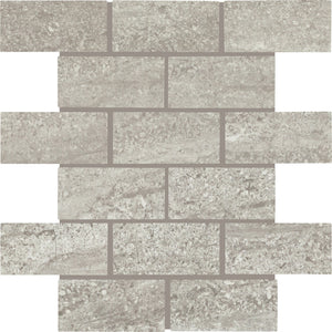 Daltile Advantage Aged Grey Brick Joint 2x4 Matte Mosaic Tile