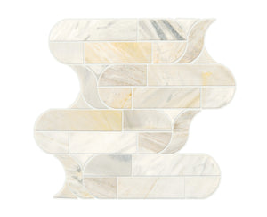 Daltile Pietra Divina Namaste Cupola Straight Edge Mixed Mosaic Natural Stone Tile