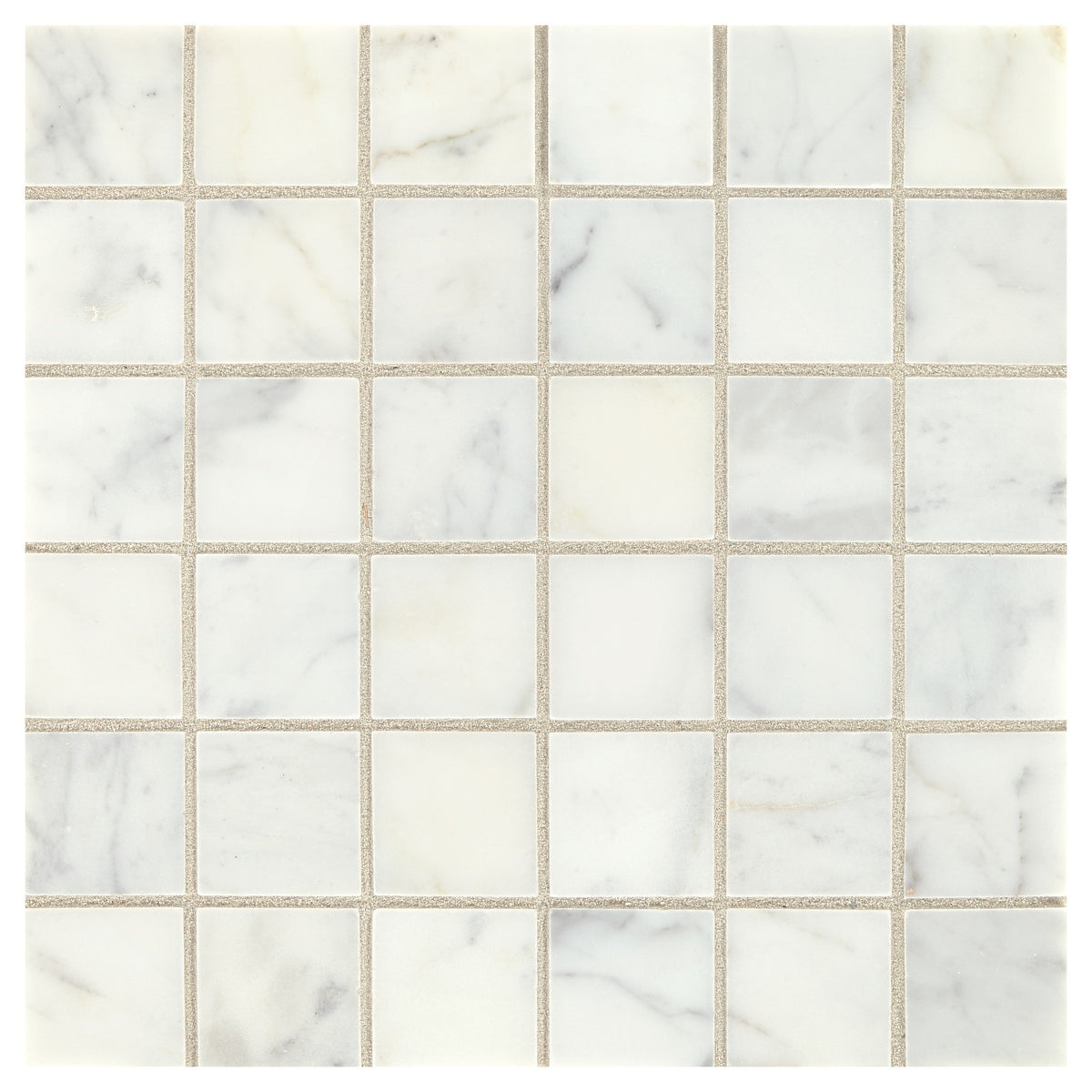 Daltile Marble First Snow Elegance Straight Joint 2x2 Straight Edge Honed Mosaic Natural Stone Tile