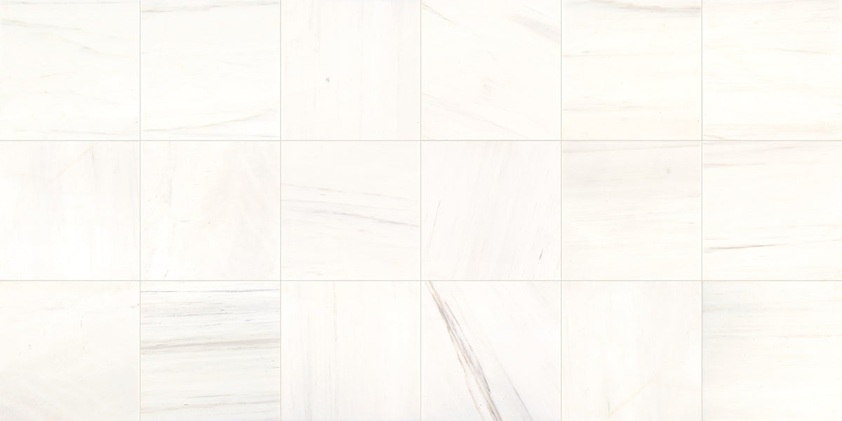 American Olean Marble Contempo White Square 12x12 Polished Stone Tile