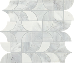 Daltile Gamma Mystic Patchwork Polished Mosaic Natural Stone Tile