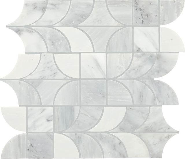 Daltile Gamma Mystic Patchwork Polished Mosaic Natural Stone Tile