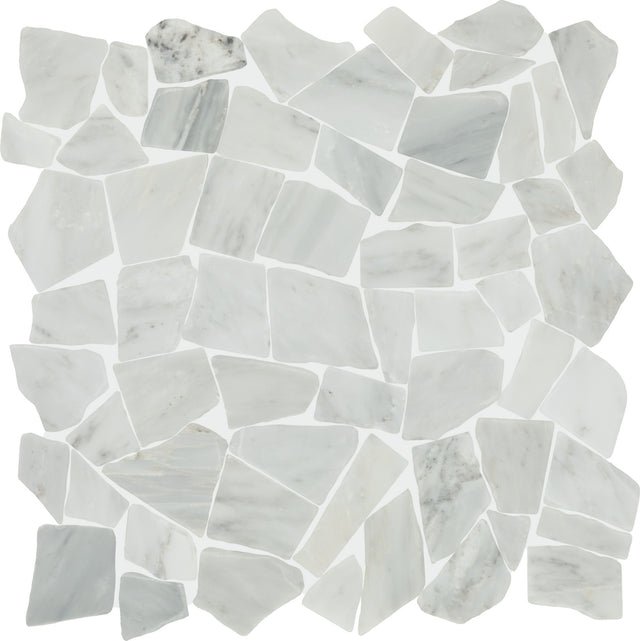 Daltile Gamma Mystic Pebble Irregular Shape Honed Mosaic Natural Stone Tile