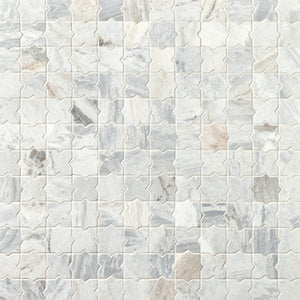 Daltile Renderra Lyon Veil Star and Cross 3x3 Tumbled Mosaic Natural Stone Tile