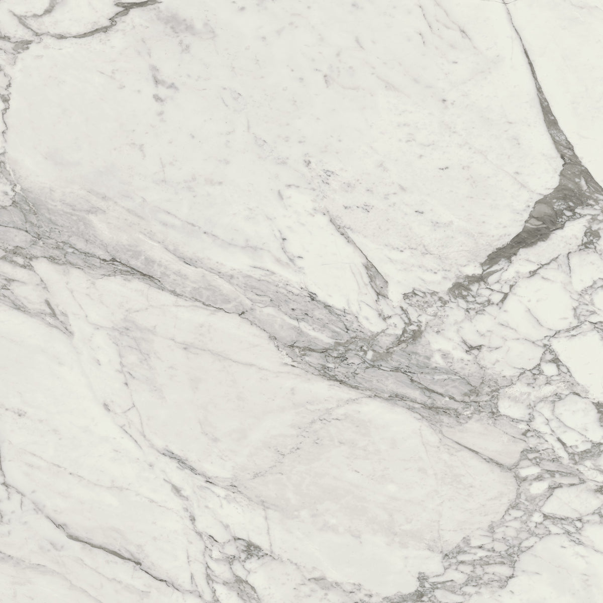 Daltile Marble Attache Lavish Pearl Arabesque Square 24x24 Matte Floor Tile