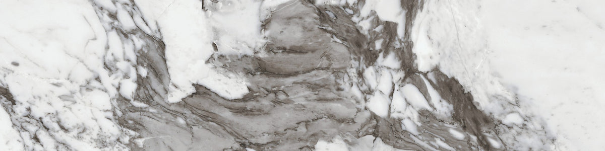 Daltile Marble Attache Lavish Pearl Arabesque Rectangle 24x48 Polished Floor Tile