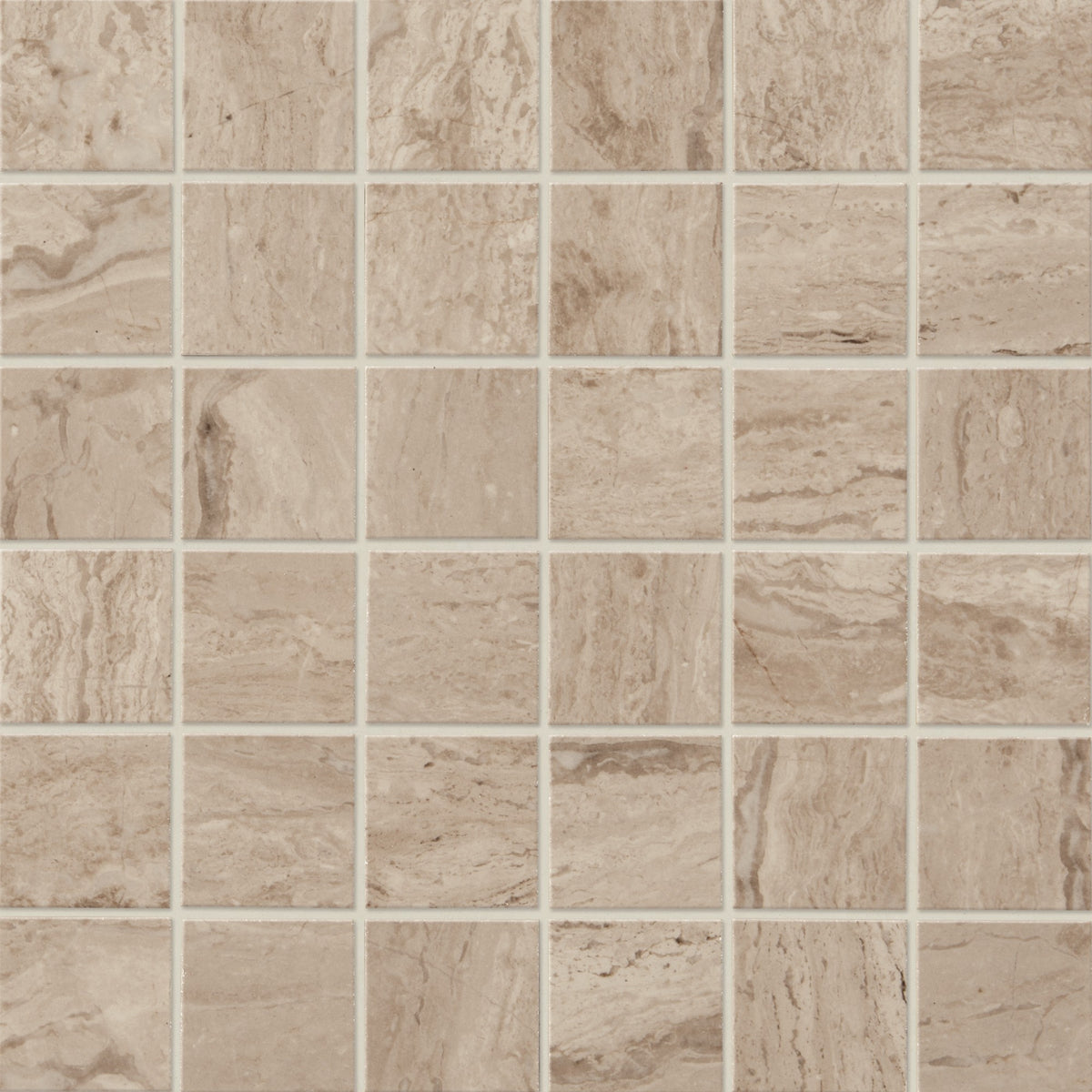 Daltile Marble Attache Travertine Straight Joint 2x2 Matte Mosaic Tile